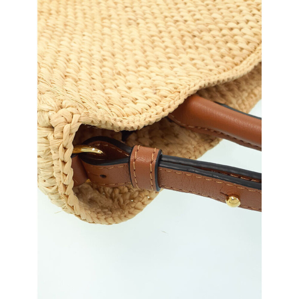 Loewe Standard Straw Brown Tote Tan Bag - Picture 6 of 9